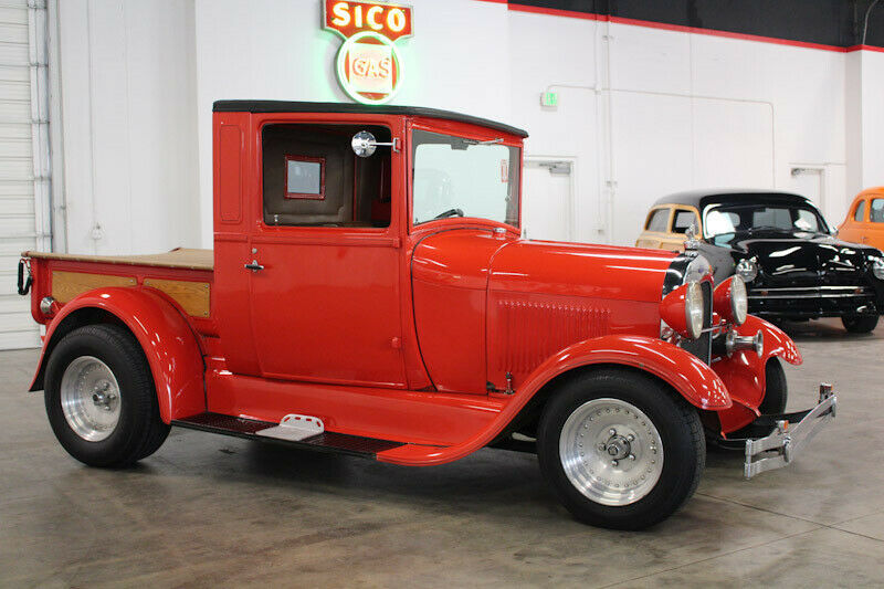 1929 Red Ford Model A Pickup