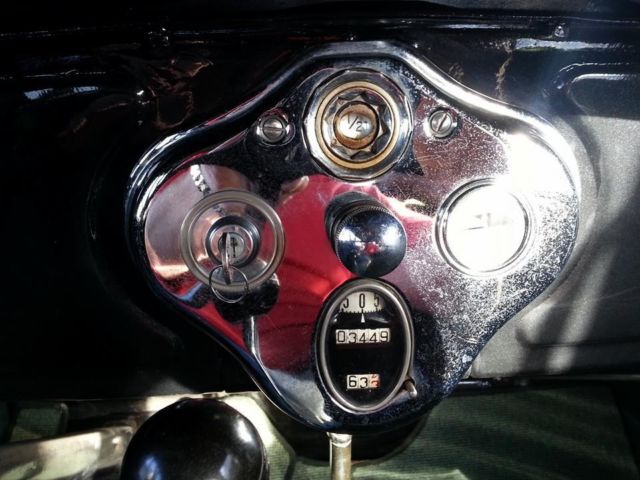 1929 Black Ford Model A 4 door town sedan