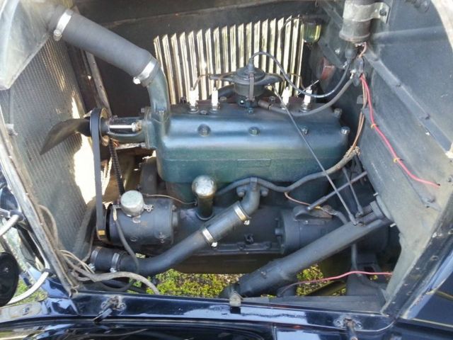 1929 Black Ford Model A 4 door town sedan