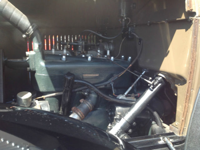 1929 CORRECT BLACK AND BROWN Ford Model A FOUR DOOR CONVERTIBLE