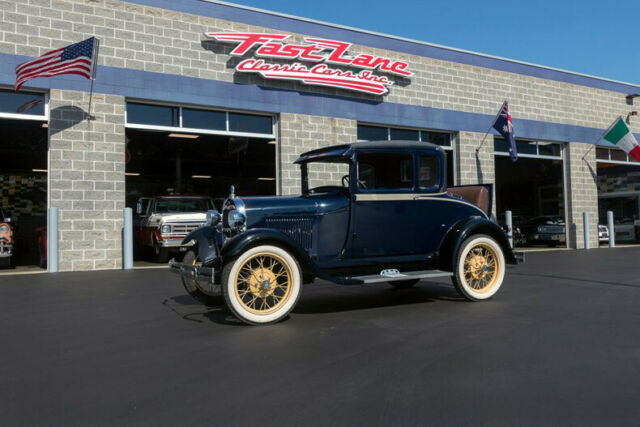 1929 Blue Ford Model A Coupe