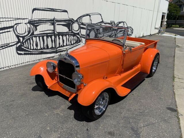 1929 Orange Ford Model A Pickup