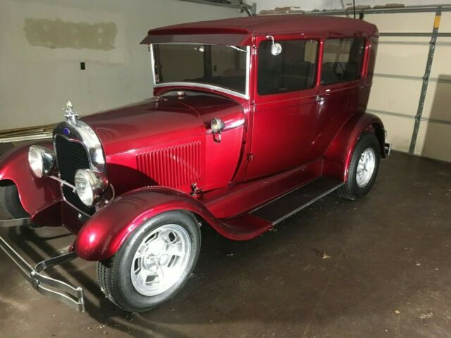 1929 Red Ford Model A Coupe