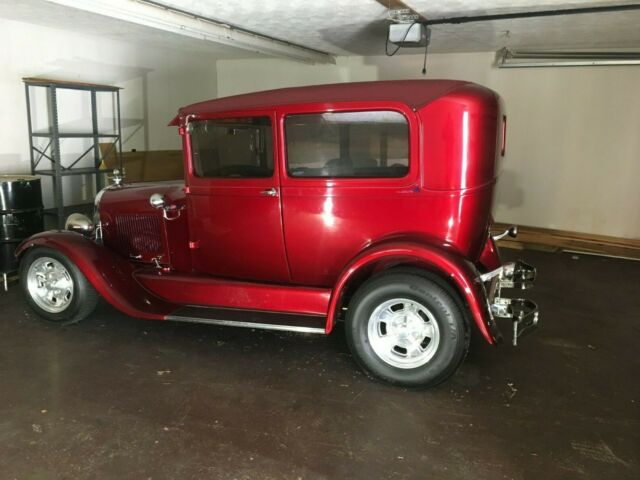 1929 Red Ford Model A Coupe