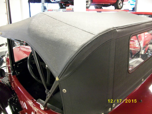 1929 Burgundy Ford Model A Convertible