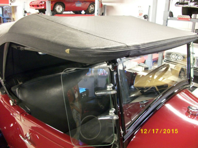 1929 Burgundy Ford Model A Convertible