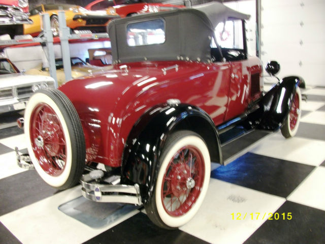 1929 Burgundy Ford Model A Convertible