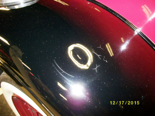 1929 Burgundy Ford Model A Convertible