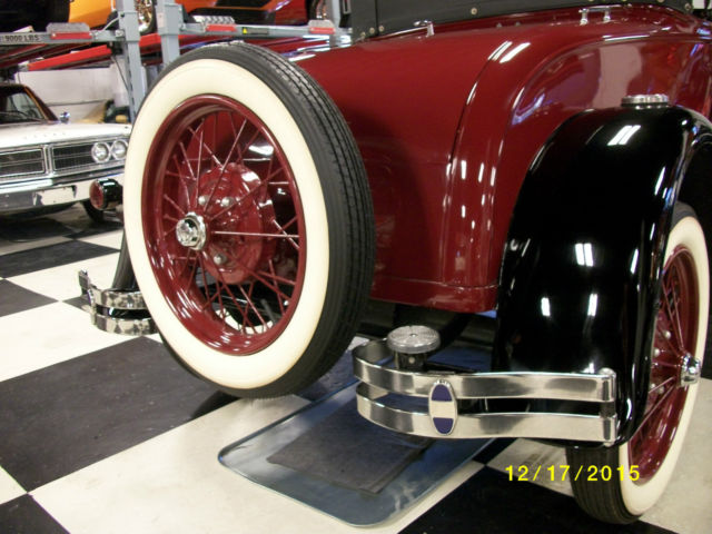 1929 Burgundy Ford Model A Convertible