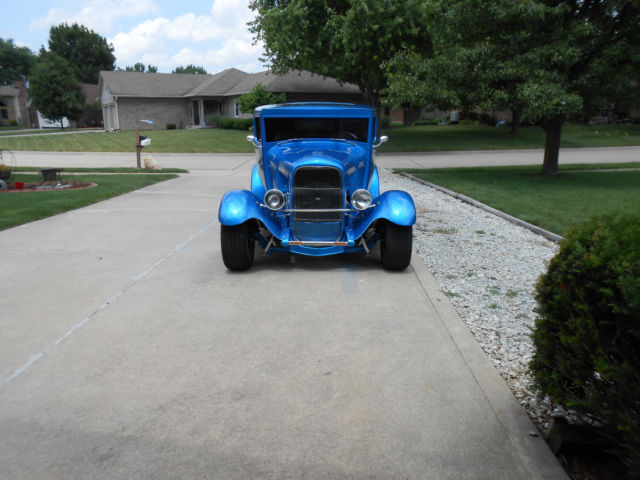 1929 Blue Ford A Coupe