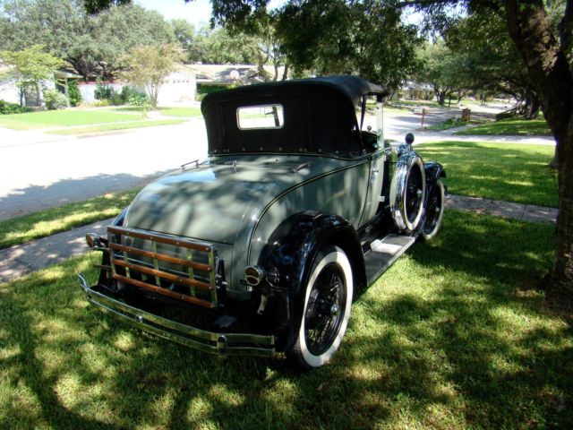 1929 Green Ford Model A Convertible