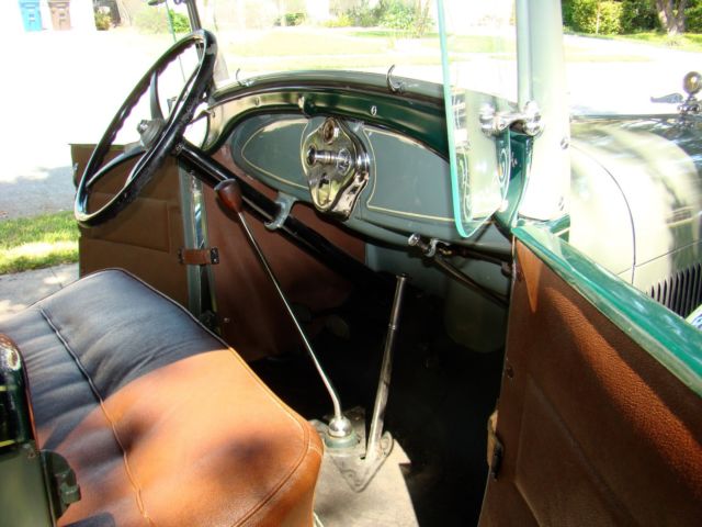 1929 Green Ford Model A Convertible
