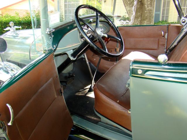 1929 Green Ford Model A Convertible