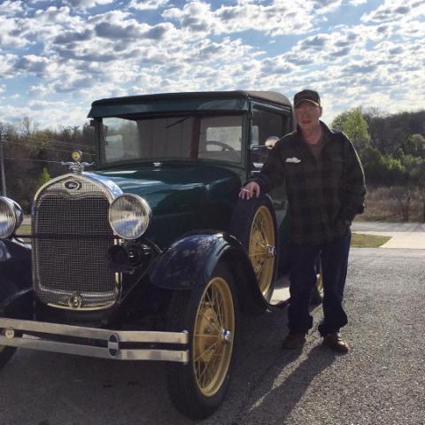 1929 Green Ford Model A Coupe