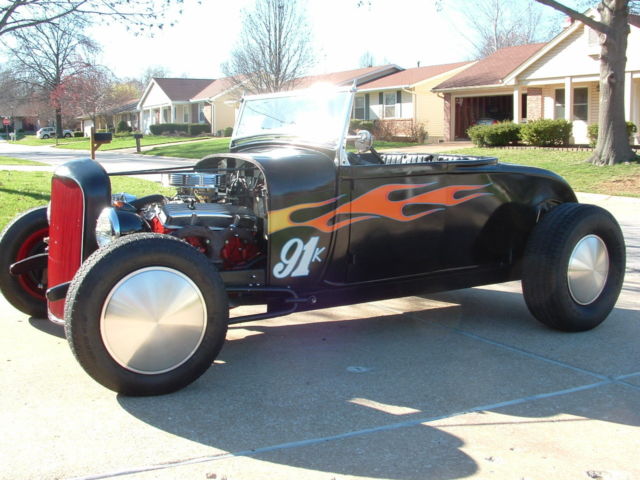 1929 Black Ford Model A Convertible