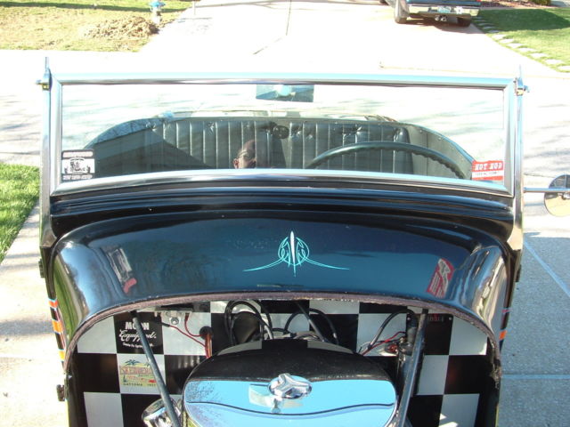 1929 Black Ford Model A Convertible