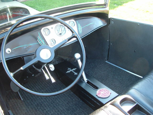 1929 Black Ford Model A Convertible