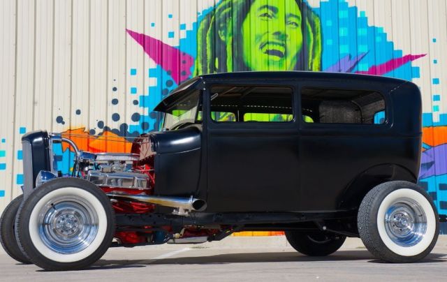1929 Black Ford Model A Sedan