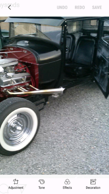 1929 Black Ford Model A Sedan