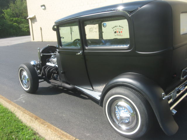 1929 Black Ford Model A 2 Door Sedan