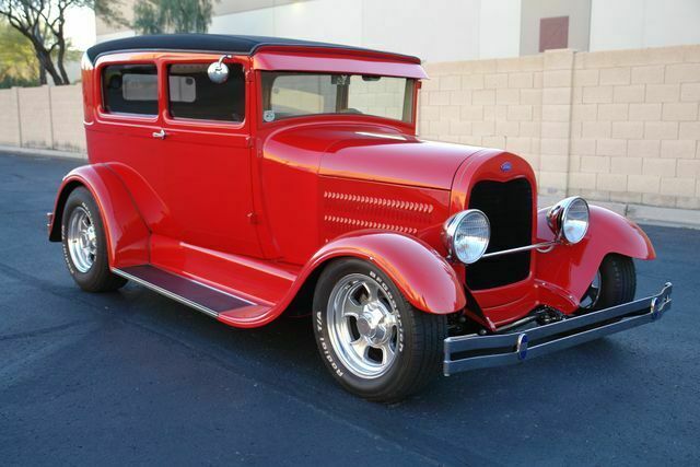 1929 Red Ford Model A Sedan