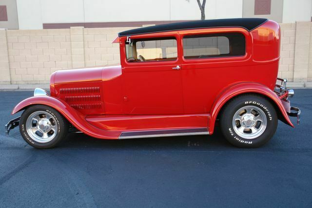 1929 Red Ford Model A Sedan