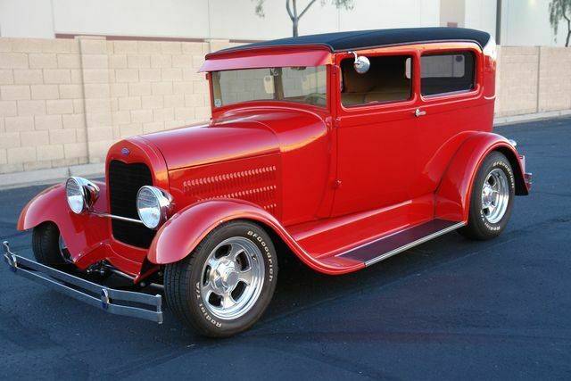 1929 Red Ford Model A Sedan