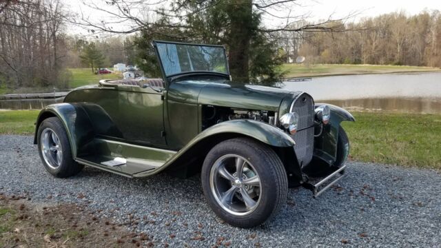 1929 Green Ford Model A Coupe
