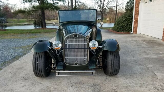 1929 Green Ford Model A Coupe