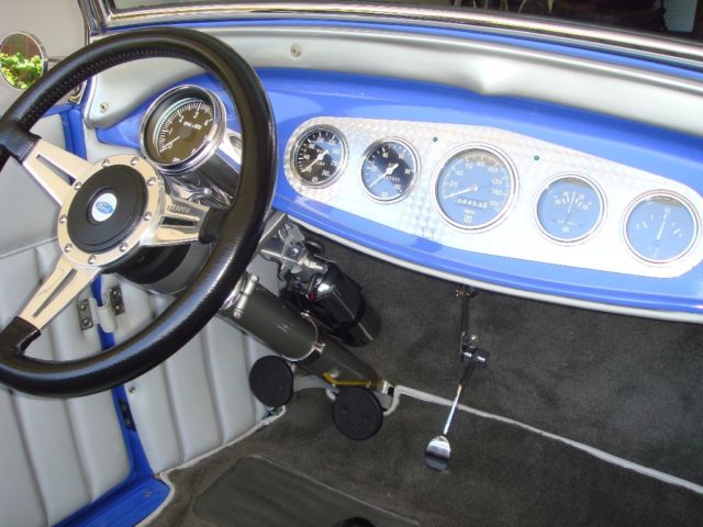 1929 Blue Ford Model A Convertible