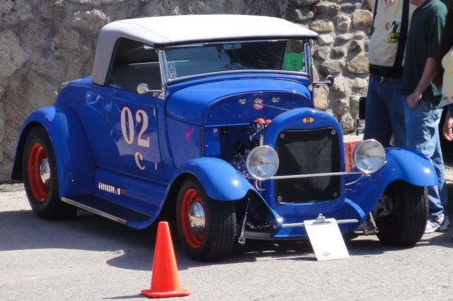 1929 Blue Ford Model A Convertible