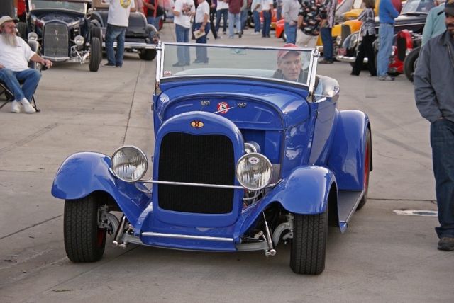 1929 Blue Ford Model A Convertible