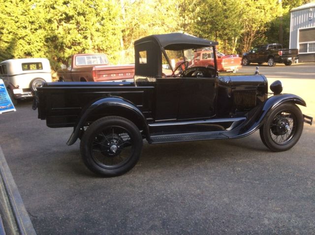 1929 Black Ford Model A roadster