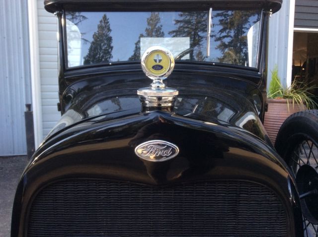 1929 Black Ford Model A roadster