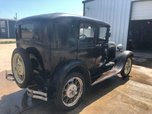 1929 Black Ford Model A Sedan