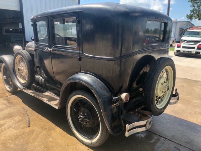 1929 Black Ford Model A Sedan