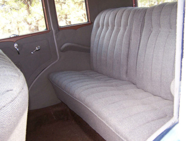 1929 Blue with Black Fenders and Grey accents Ford Model A Fordor