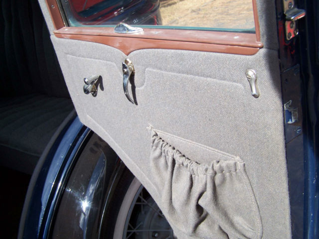 1929 Blue with Black Fenders and Grey accents Ford Model A Fordor