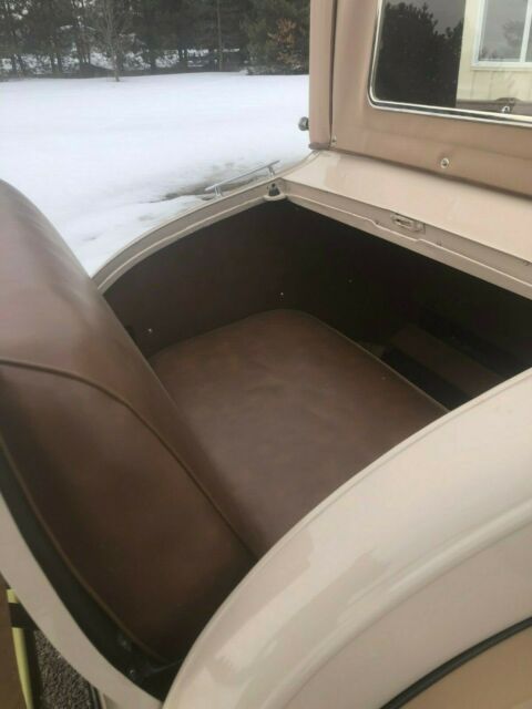 1929 Tan Ford Model A Sport Coupe