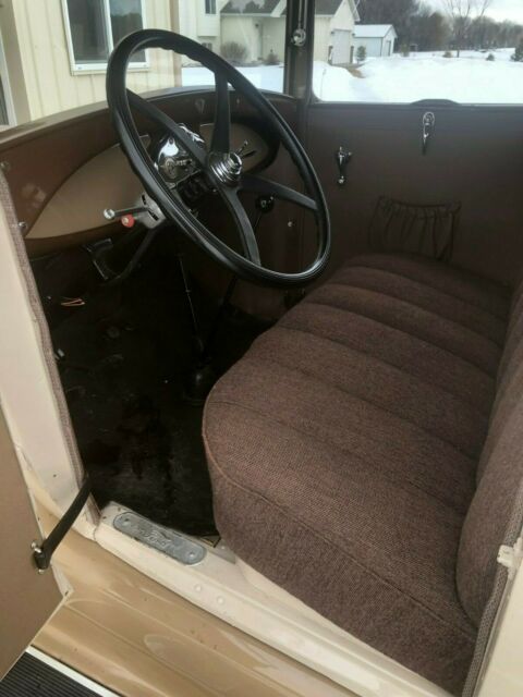 1929 Tan Ford Model A Sport Coupe