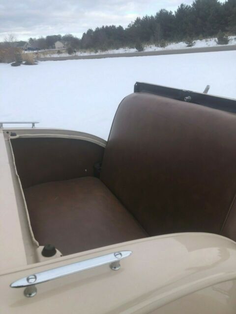 1929 Tan Ford Model A Sport Coupe