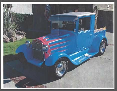 1929 Big League Blue Ford Model A 2 door