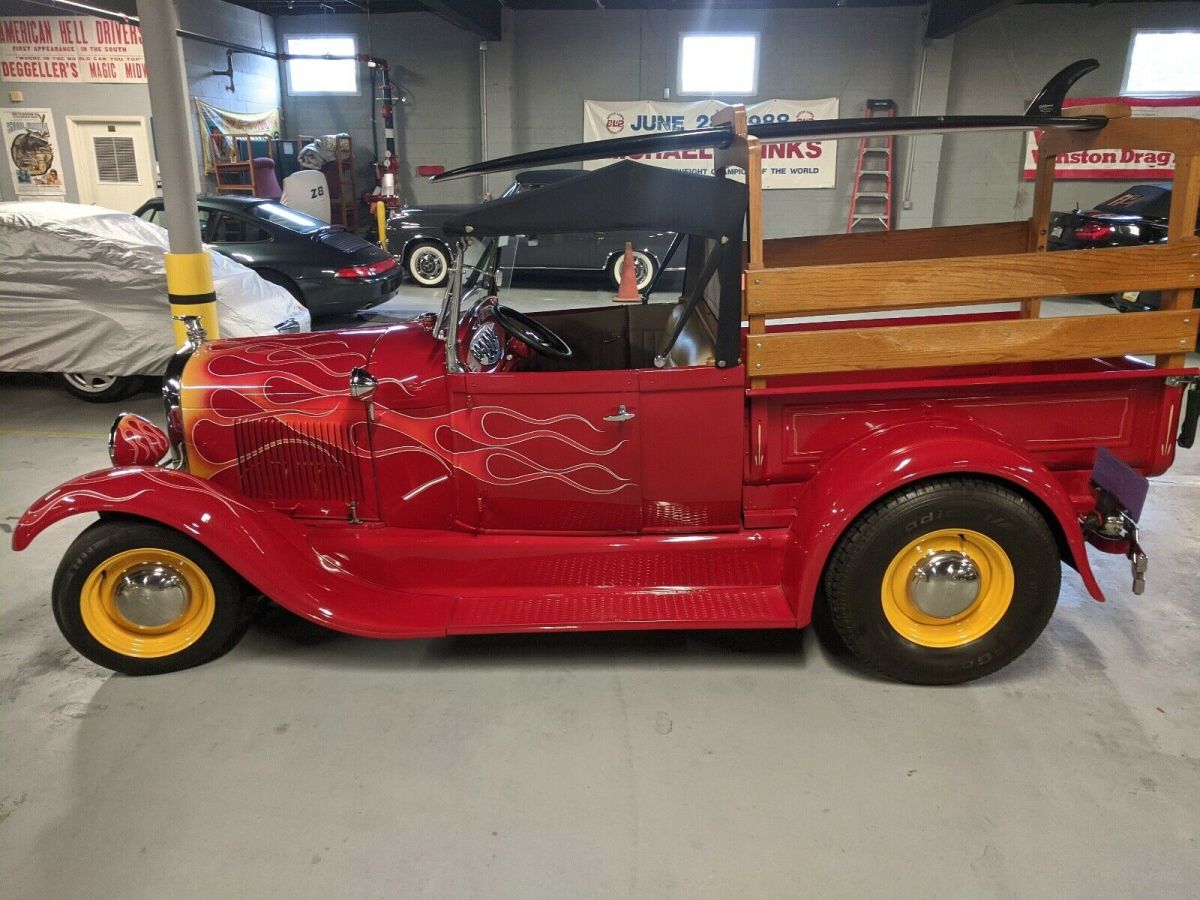 1929 Red Ford Model A Truck Pickup