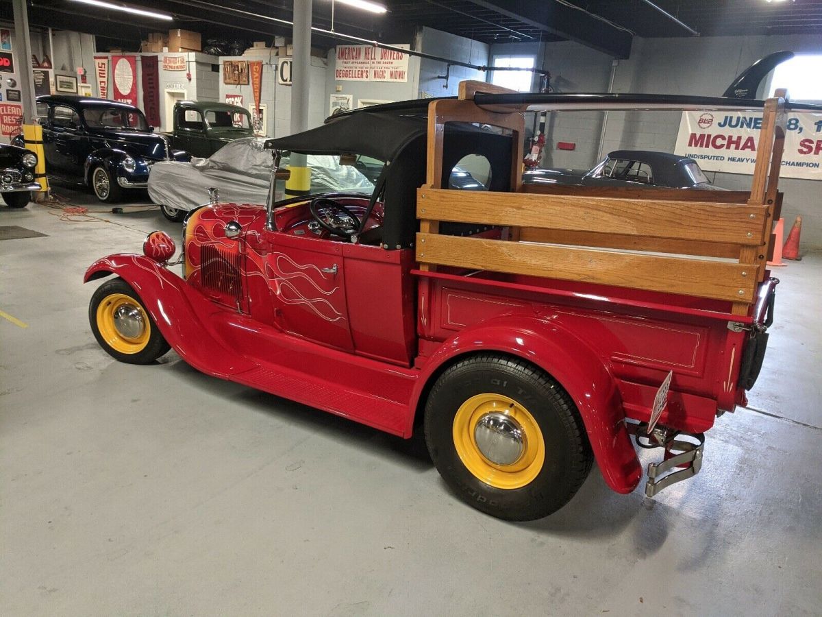 1929 Red Ford Model A Truck Pickup