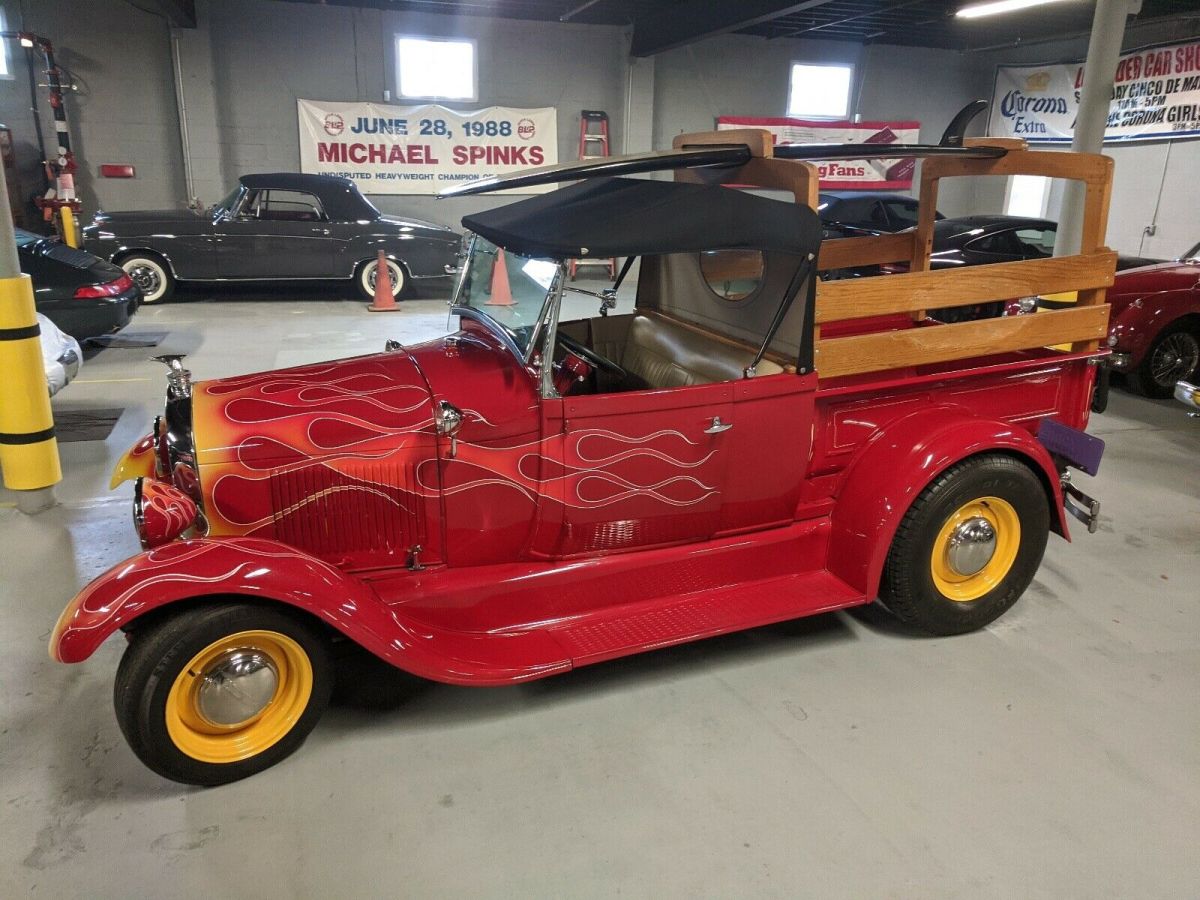 1929 Red Ford Model A Truck Pickup