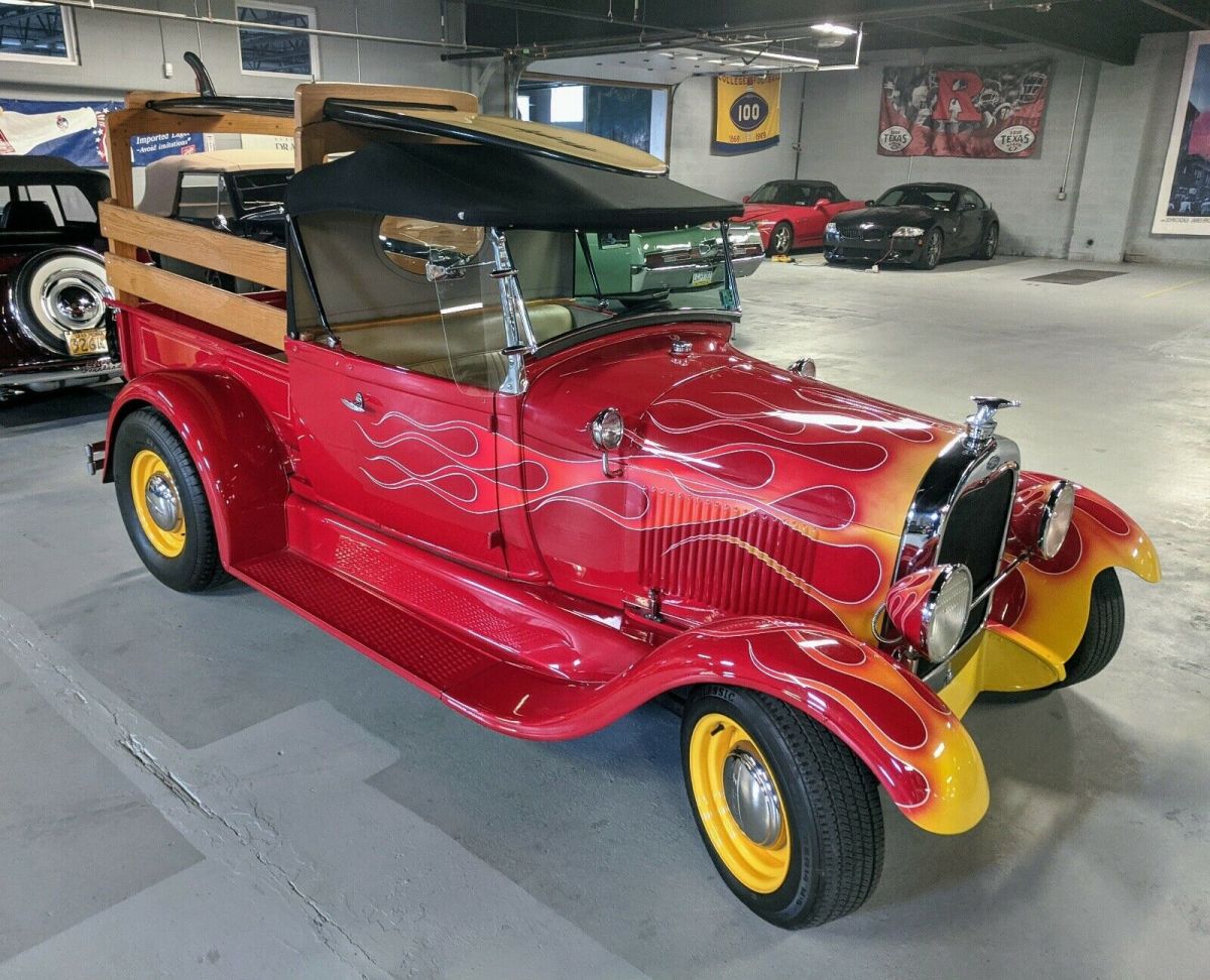1929 Red Ford Model A Truck Pickup