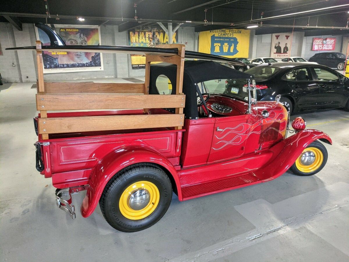 1929 Red Ford Model A Truck Pickup