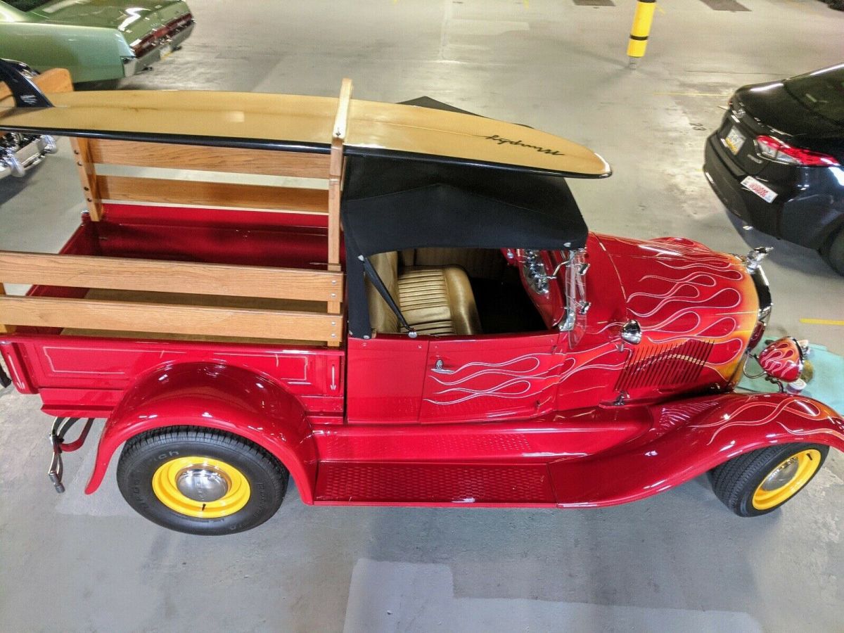 1929 Red Ford Model A Truck Pickup