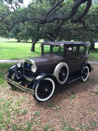 1929 Brown Ford Model A 4 door Sedan