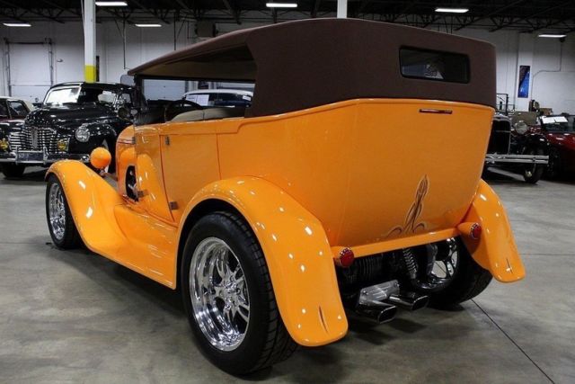 1929 Orange Ford Phaeton Convertible